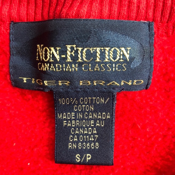 90’s Vintage Non-Fiction Canadian Classic Crewneck Mens Size- S - Picture 2 of 4